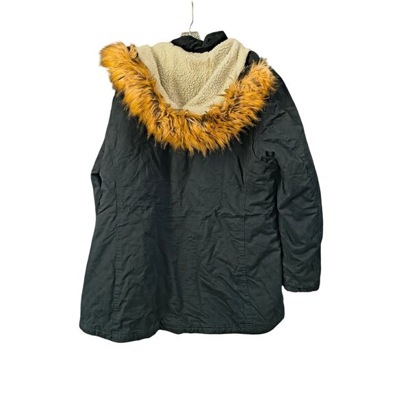 SOULARGE Black Faux Fur Heavy Winter Jacket 2X - Picture 11 of 11